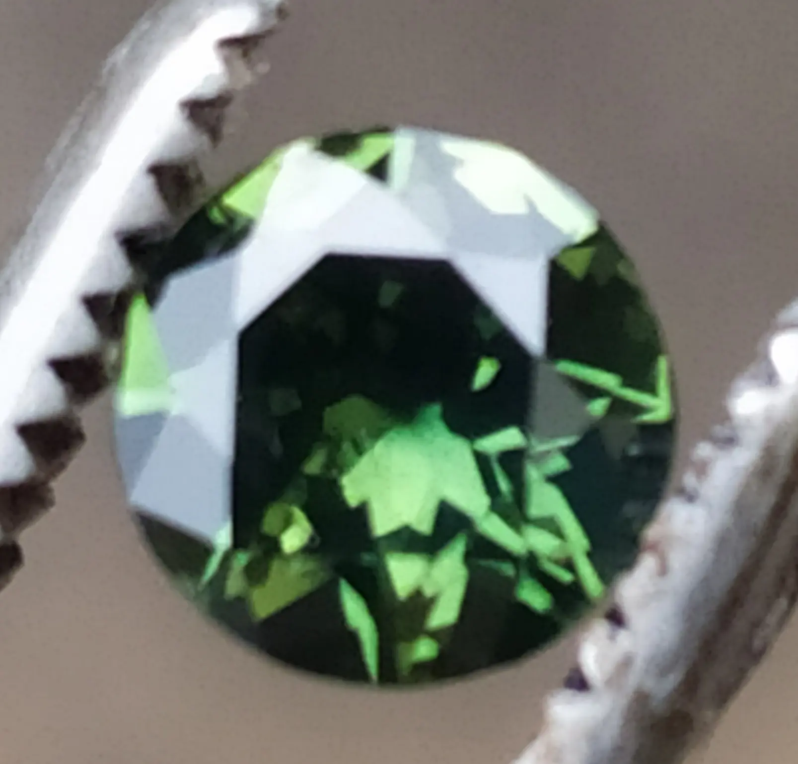 Green sapphire