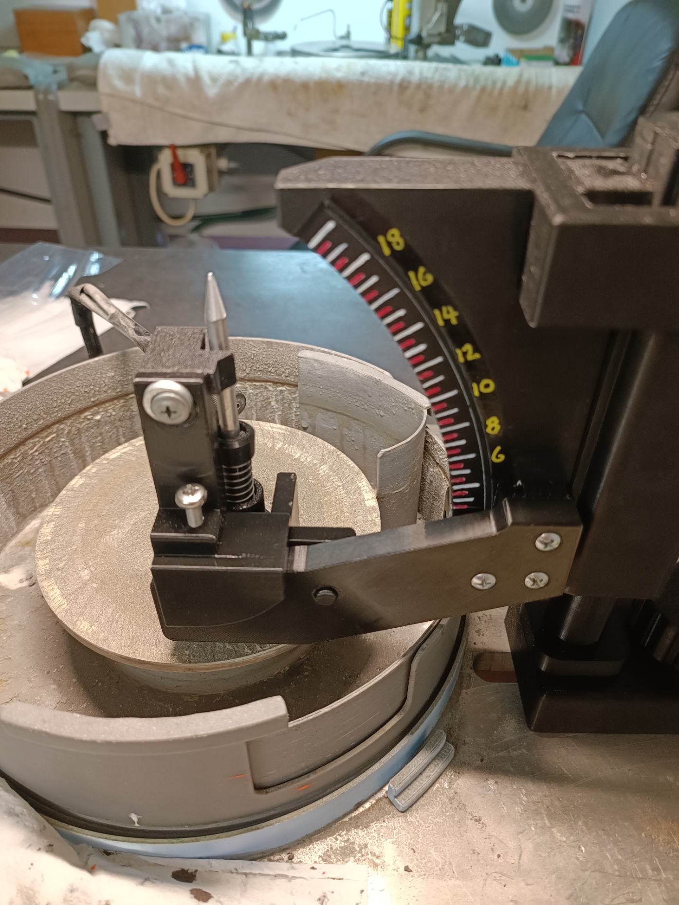 FDM printed jamb peg table adaptor